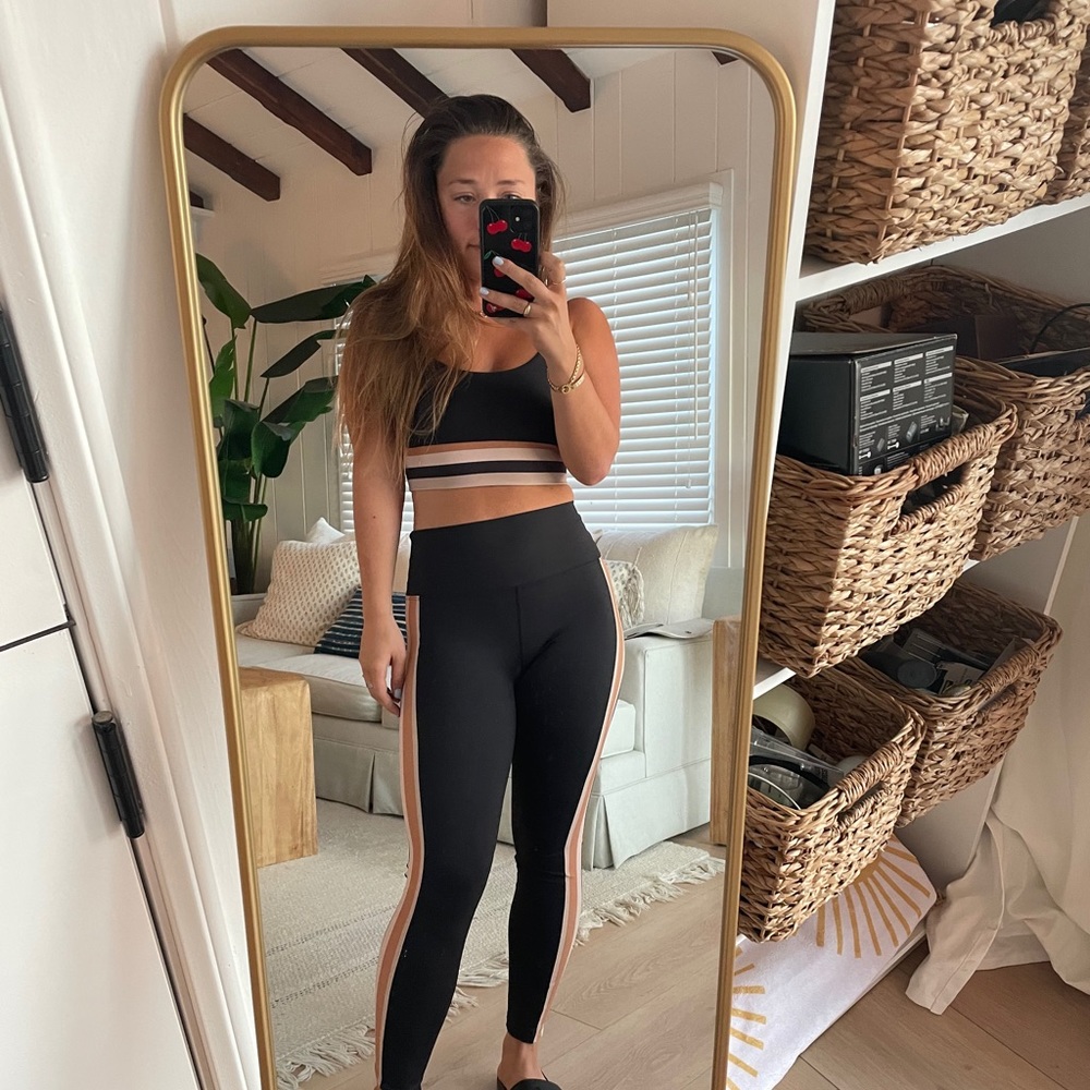 Beach Riot Striped Workout Set